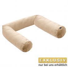 Bettschlange / Schlummer-Lounge Musselin 180 cm - Sand-Beige