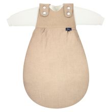 Schlasack Baby Mäxchen 4 Season Mull - Sabbia-Beige - Taglia 50/56