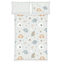 Bed linen flannel 100 x 135 cm - Elephants