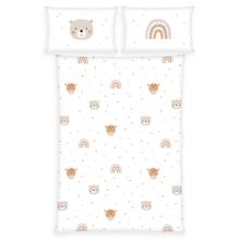 Bed linen flannel 100 x 135 cm - Little Friends