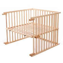 Crib conversion kit for Maxi Comfort Plus co-sleeper - natural lacquered