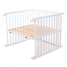 Crib conversion kit for Maxi co-sleeper and Boxspring - white lacquered