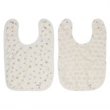 Lätzchen mit Druckknopf 2er Pack - Wish Grey