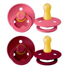 Pacifier - Color 2 Pack - Ruby / Coral - Gr. 0-6 M