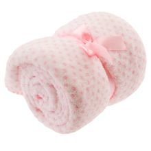 Blanket Fluffy 70 x 100 cm - spotted pink