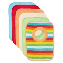 Slip-on bib 6-pack terry cloth with foil backing - Rainbow