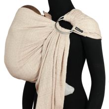 Baby sling DidySling from birth - 3.5 kg - 20 kg - squat-spread position, tummy, back and hip carrying, 100% organic cotton - Prima - Nature
