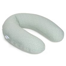 Buddy nursing pillow - with microbead filling incl. organic cotton cover 180 cm - Cloudy Green