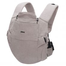Natural baby carrier from 3.5 -20 kg for tummy, hip and back carrying position - gray