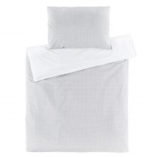 Bed linen 80 x 80 cm - dots - grey