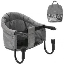 Foldable table seat incl. bag - melange gray