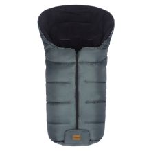 Eco Big fleece footmuff for buggy, baby carriage and baby carriage - dark gray