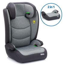 Seggiolino auto Lea i-Size R129 da 3 anni a 12 anni (100 cm - 150 cm) senza Isofix con fissaggio a bretella solo 4 kg - grigio