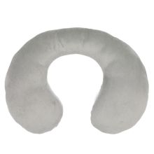 Nackenpolster / Nackenstütze mit Plüschoberfläche ergonomisch geformt - Grau