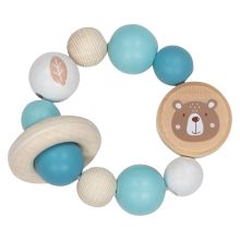 Greifling Elastik mit Perlen aus Holz - Bär