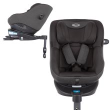 Reboarder-Kindersitz Turn2Me i-Size ab Geburt - 4 Jahre (40 cm-105 cm) mit Sitzverkleinerer & Isofix-Basis - Heather