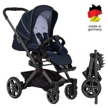 Buggy & pushchair Vip GTS up to 22 kg load capacity with telescopic push bar incl. rain cover - Navy Stripes