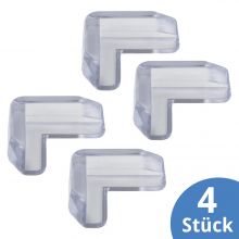 Eckenschutz für Glastische - 4er Pack - Transparent