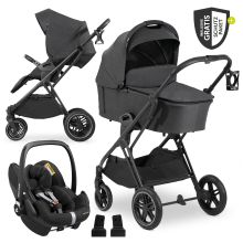 3in1 stroller set Vision X Trio Set Black - incl. Maxi-Cosi i-Size Pebble Pro & XXL accessory pack - Melange Black