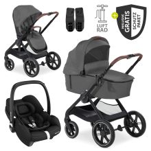 3in1 stroller set Walk N Care Air Trio Set incl. Maxi-Cosi i-Size Cabriofix & XXL accessory set - Dark Grey