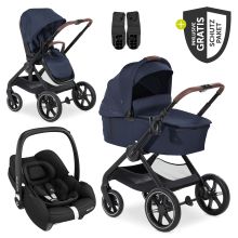 3in1 stroller set Walk N Care Trio Set incl. Maxi-Cosi i-Size Cabriofix & XXL accessory set - Dark Navy Blue