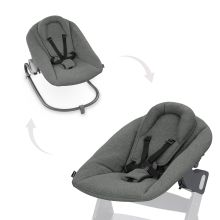 Bouncer 2in1 Premium (adjustable newborn attachment & bouncer) for Alpha & Beta high chair - Dark Grey