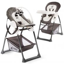 Hochstuhl & Babyliege ab Geburt - Sit'n Relax mit Babyaufsatz (klappbar und Höhe verstellbar) - Wild Panda