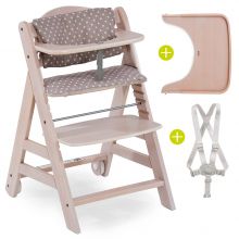 High Chair Beta Plus - Whitewashed Dots