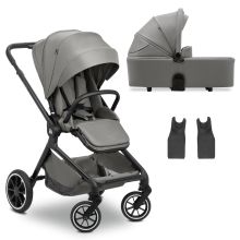 Kombi-Kinderwagen Move N Care Set - inkl. Babywanne und Sportsitz - Dark Grey