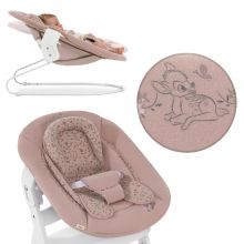 Neugeborenenaufsatz & Wippe für Alpha Hochstuhl Bouncer 2in1 - Disney - Bambi Rose
