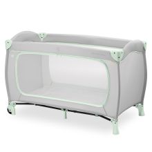 Sleep N Play Go Plus travel cot (with wheels and side entry) - Dusty Mint