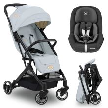 Reisebuggy & Sportwagen Travel N Care mit Liegefunktion, nur 6,8 kg (bis 22 kg belastbar) inkl. Reboarder Pearl Pro 2 - Simba