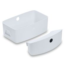Storage boxes for Alpha high chair - set of 2 (large and small box) - White / Weiß