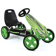 Gokart & Tretauto Speedster mit verstellbarem Schalensitz (4-8 Jahre) - Green