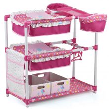 Twin dolls play centre with bed, changing table, high chair, clothes rail and much more. - birdie