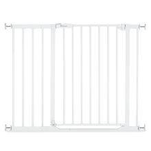 Door safety gate / stair gate Clear Step 2 (75-80 cm) incl. 21 cm extension - White