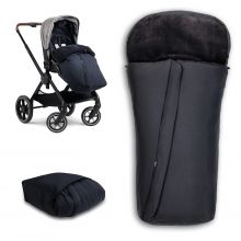 Winter-Fußsack für Kinderwagen und Buggy Pushchair Footmuff - Schwarz