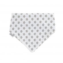 Wende-Halstuch - Sterne - Offwhite Grau  