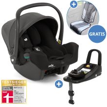Babyschale i-Snug 2 i-Size ab Geburt-13 kg (40 cm-75 cm) inkl. i-Base Advance & GRATIS Autositz-Schutzunterlage - Shale