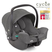 i-Snug 2 i-Size infant car seat from birth-13 kg (40 cm-75 cm) incl. seat reducer only 3.35 kg - Cycle Collection - Shell Gray