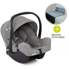 Babyschale i-Snug i-Size inkl. Autositz - Schutzunterlage - Gray Flannel
