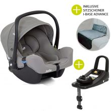 Babyschale i-Snug i-Size inkl. i-Base Advance & Autositz - Schutzunterlage - Gray Flannel
