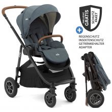 Buggy & pushchair Versatrax up to 22 kg load capacity - convertible seat unit, adapter incl. insect screen & XXL accessory pack - Lagoon