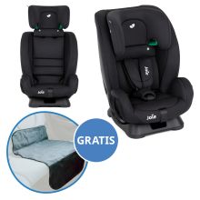 Kindersitz Fortifi R129 i-Size ab 15 Monate - 12 Jahre (76 cm - 145 cm) inkl. Autositz-Schutzunterlage - Shale