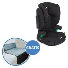 Kindersitz i-Trillo FX i-Size ab 3 Jahre -12 Jahre (100 cm -150 cm) mit Isofix inkl. Getränkehalter & Autositz-Schutzunterlage - Shale