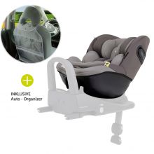 Reboarder-Kindersitz i-Venture R i-Size - ab Geburt - 4 Jahre (40-105 cm) inkl. Auto - Organizer - Dark Pewter