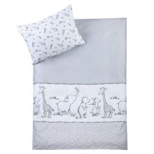 Biancheria da letto 100 x 135 cm - Grigio Safari
