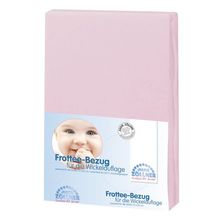 Terry cloth cover for changing mat - Pink