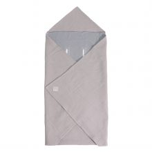 Einschlagdecke Sunny Wrap Summer für Babyschalen 85 x 85 cm - Light Grey