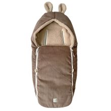 Hima fleece footmuff for infant car seats & carrycots - Caribou